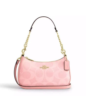 NWT Coach Teri Shoulder Bag In Signature Canvas CAL51/Cv933 pinkc