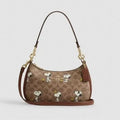 Coach x Peanuts Teri Shoulder Bag in Signature Canvas with Snoopy Print NWT (CBJ88)