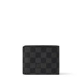 # **Louis Vuitton Multiple Wallet N62663 Damier Graphite Canvas Men's Bifold Wallet Black/Grey**