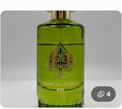 Game Of Spades Bid Parfum by Jo Milano Paris 100ml / 3.4 oz Luxury