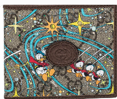 Gucci GG Supreme Disney Collaboration Donald Duck Folding Wallet