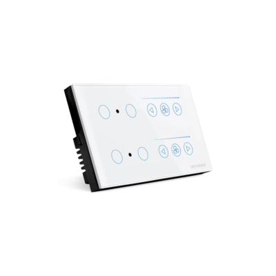 4 Gang+2 Fan Sensor Switch CRYSTAL SERIES