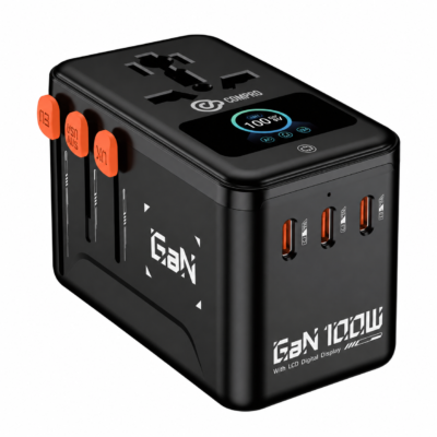 [Pre-Order] Compro™ GaN100W High End Screen Display Universal Travel Adapter